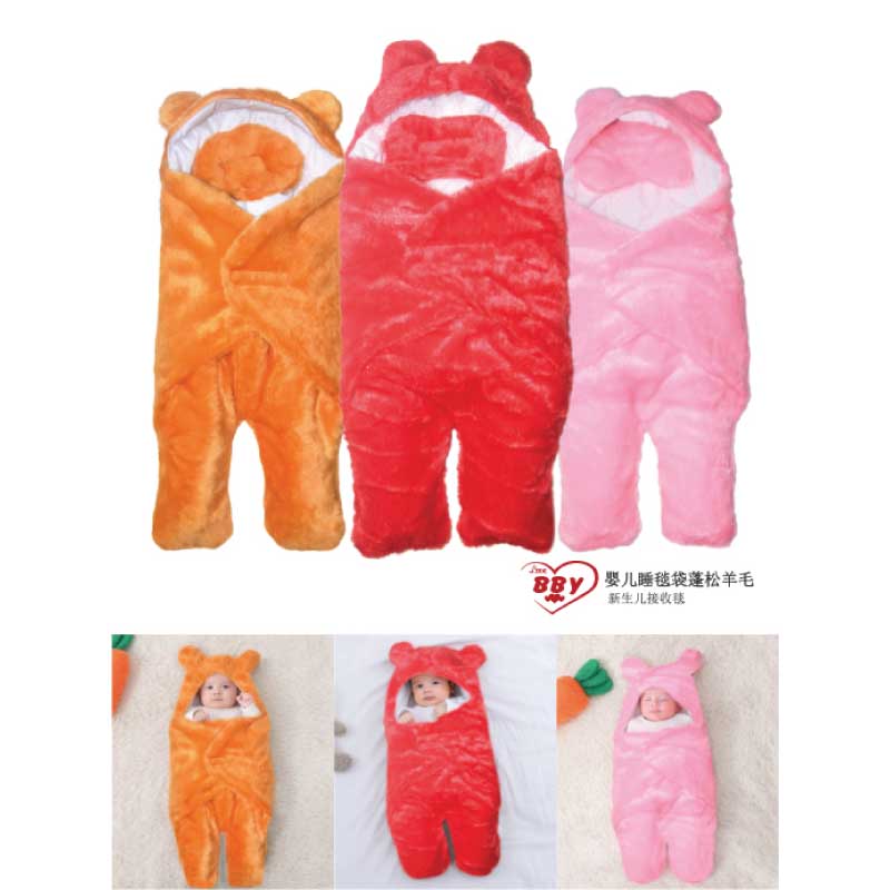 Baby-Sleeping-Blanket-Bag-Fluffy-Fleece-F4